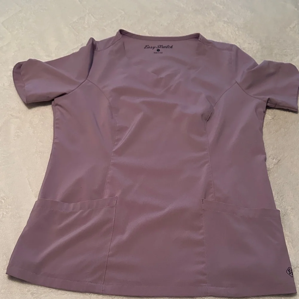 Easy Stretch Purple Scrub Set - Picture 2 of 4